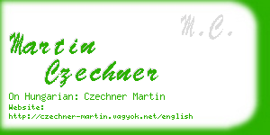 martin czechner business card
